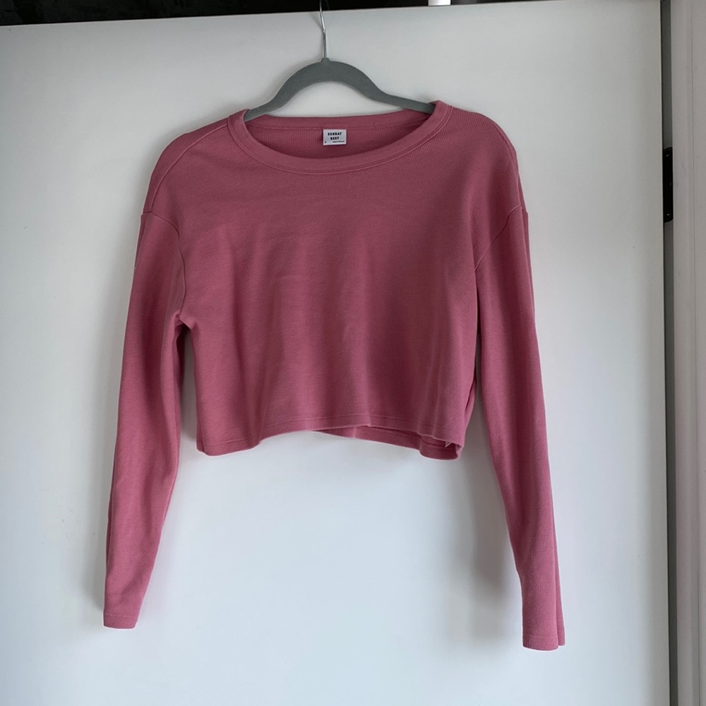 Aritzia Sunday best waffle top